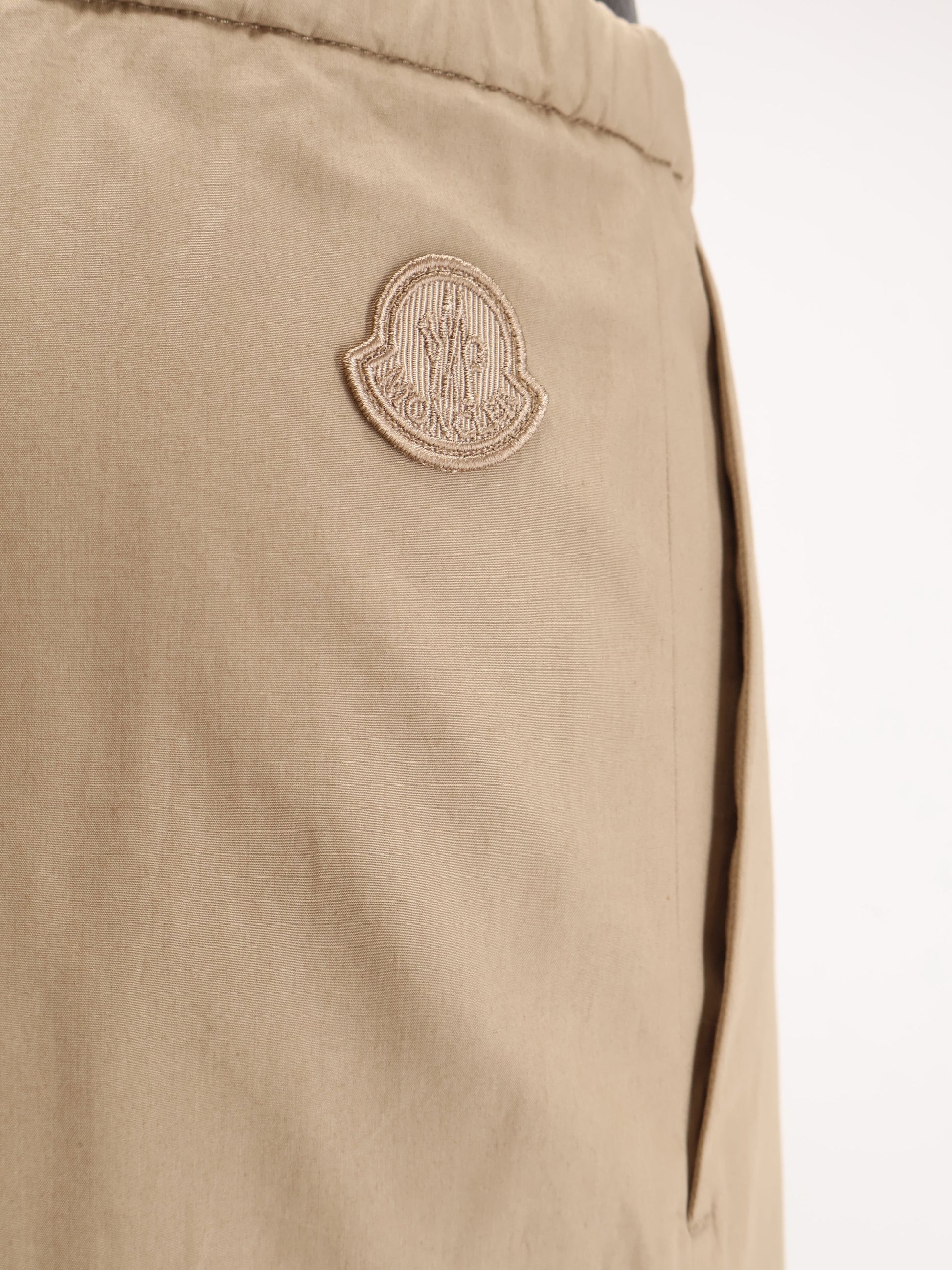 Moncler Women's Grosgrain Pants Beige
