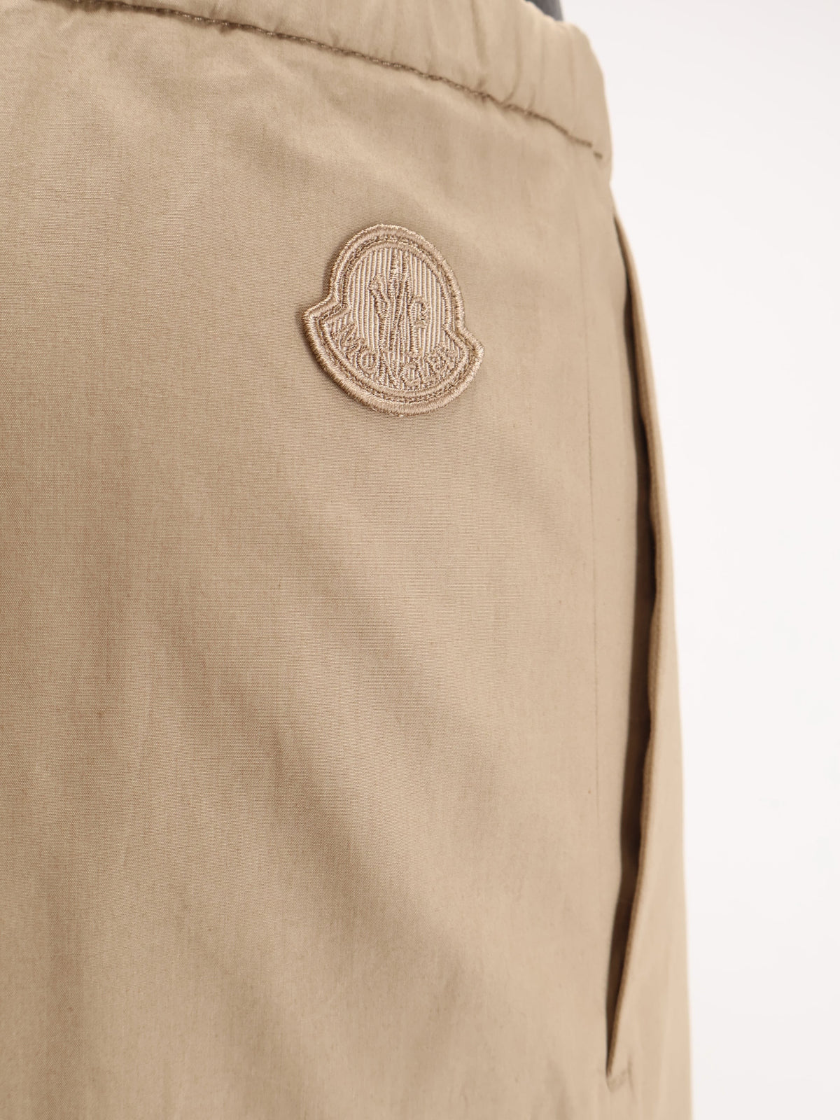 Moncler Women's Cotton Trousers Beige, view 3