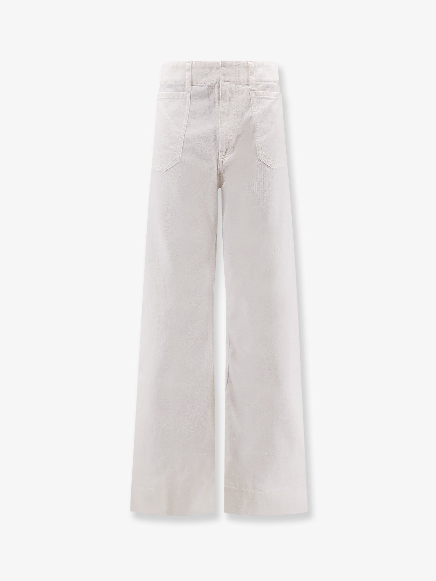 Celine Women's Cotton Trousers Beige Celine