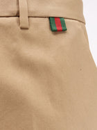 Gucci Men's Web Loop Pants Beige, view 5