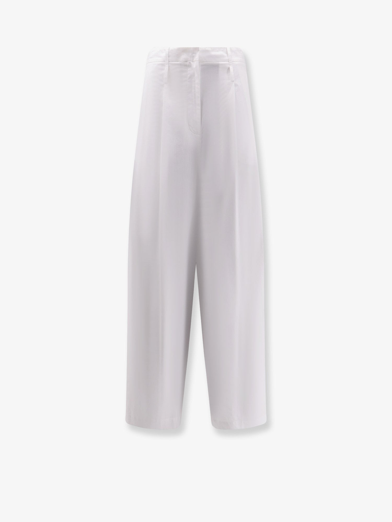 Alysi Women's Cotton Trousers White