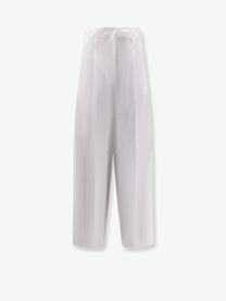 Alysi Women's Cotton Trousers White