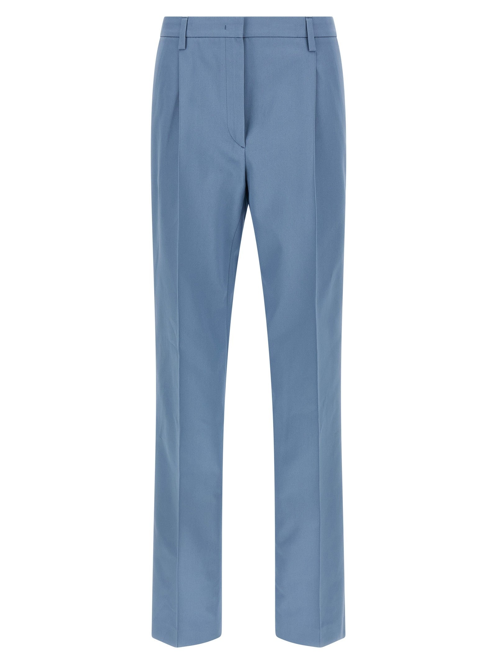 Prada Cotton Trousers Blue