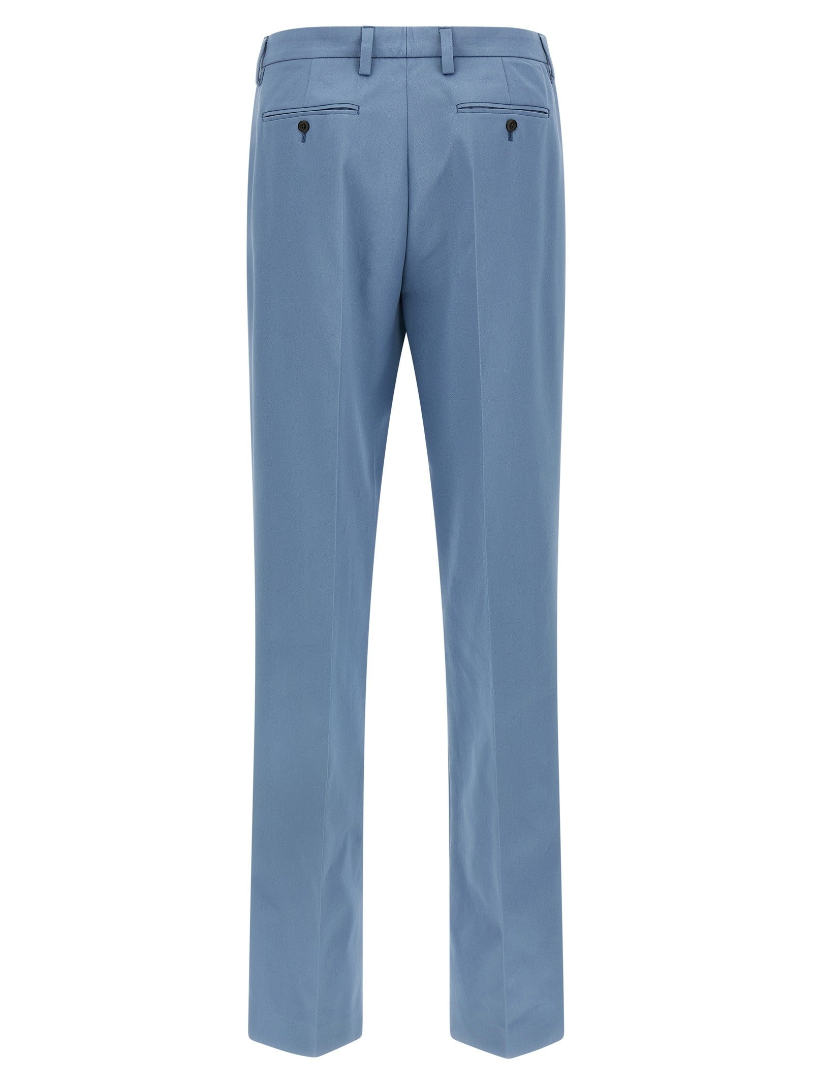 Prada Cotton Trousers Blue