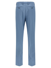 Prada Cotton Trousers Blue