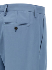 Prada Cotton Trousers Blue