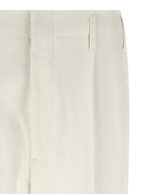 Brunello Cucinelli Cotton Trousers White, view 3