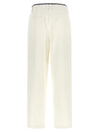 Brunello Cucinelli Cotton Trousers White, view 2
