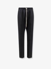 Rick Owens Men's Cotton Trousers Black