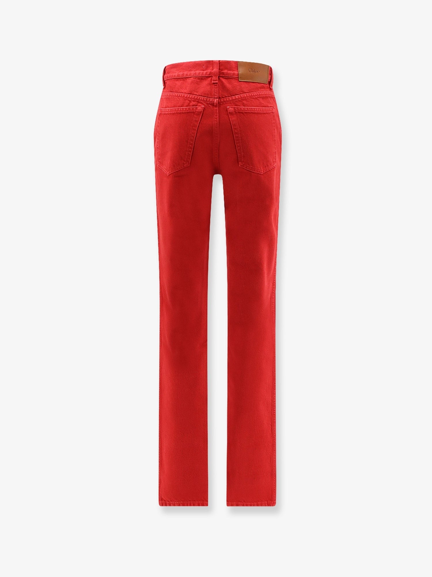 Chloé Women's Cotton Trousers Red