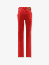 Chloé Women's Cotton Trousers Red
