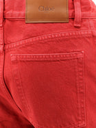 Chloé Women's Cotton Trousers Red, view 3