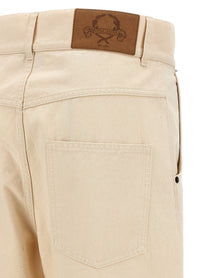 Moschino Cotton Trousers Beige