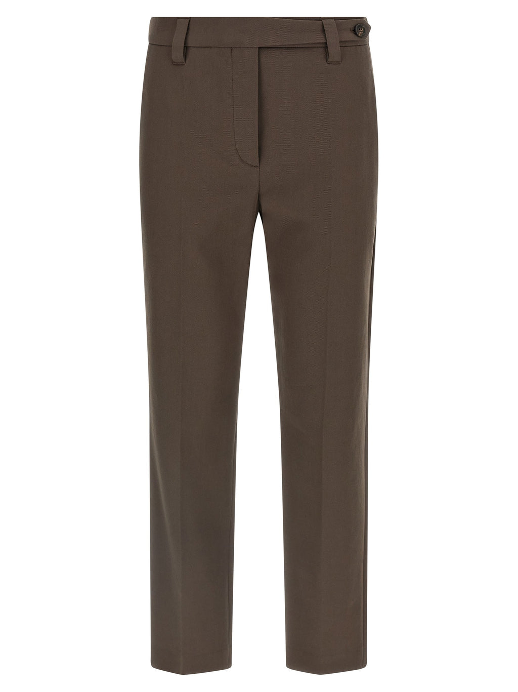 Brunello Cucinelli Cotton Trousers Brown