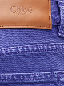 Chloé Women's Cotton Trousers Blue, view 3