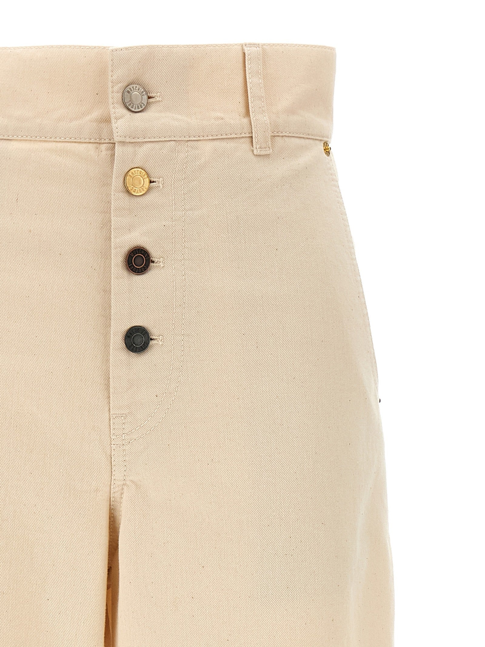 Moschino Cotton Trousers Beige