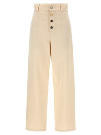 Moschino Cotton Trousers Beige