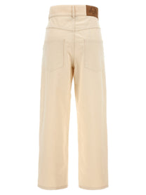 Moschino Cotton Trousers Beige