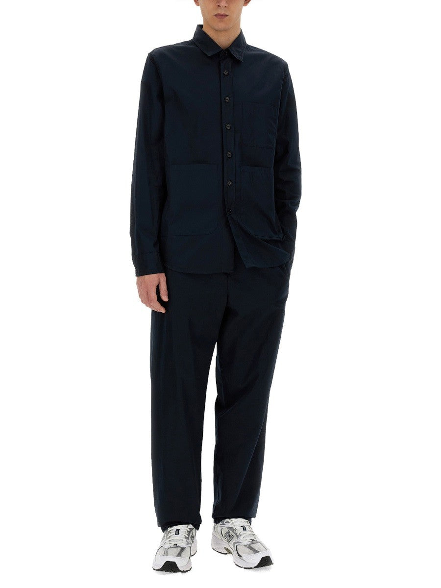 ASPESI Men's Cotton Twill Pants Blue ASPESI