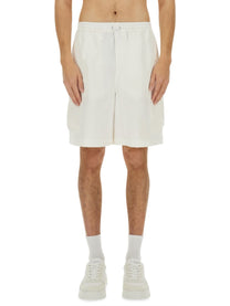 Gucci Men's Cotton Web Shorts White