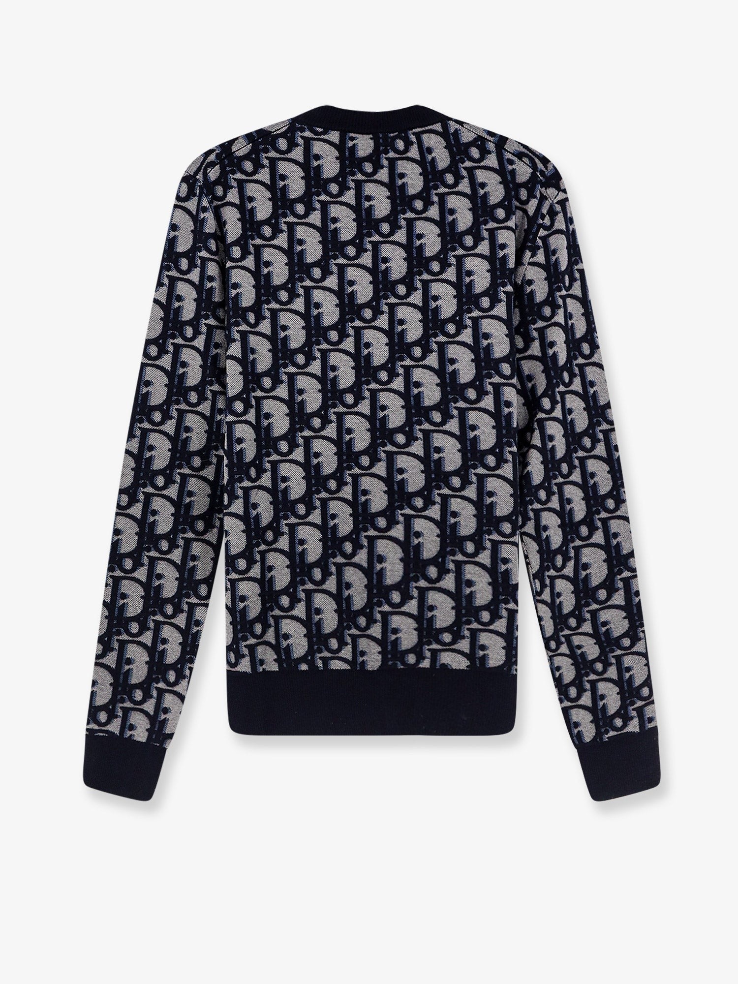 Dior Men's Wool and Silk Blend Sweater Blue Dior