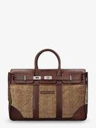 Brunello Cucinelli Men's Country Leather Bag Brown