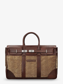 Brunello Cucinelli Men's Country Leather Bag Brown