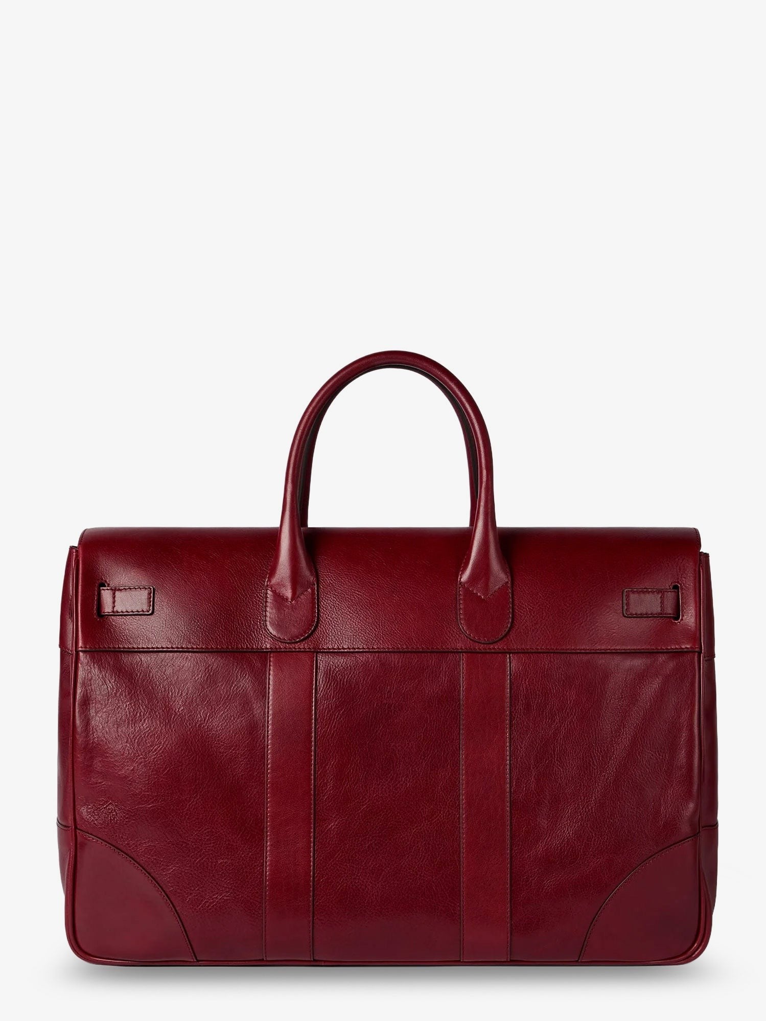 Brunello Cucinelli Men's Country Leather Handbag Red