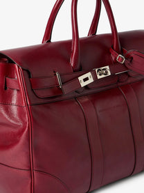 Brunello Cucinelli Men's Country Leather Handbag Red