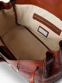 Brunello Cucinelli Men's Country Leather Handbag Brown