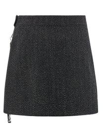 COURREGES - COURREGES - ’Zipped Caviar Mini’ skirt - Women’s Bottoms