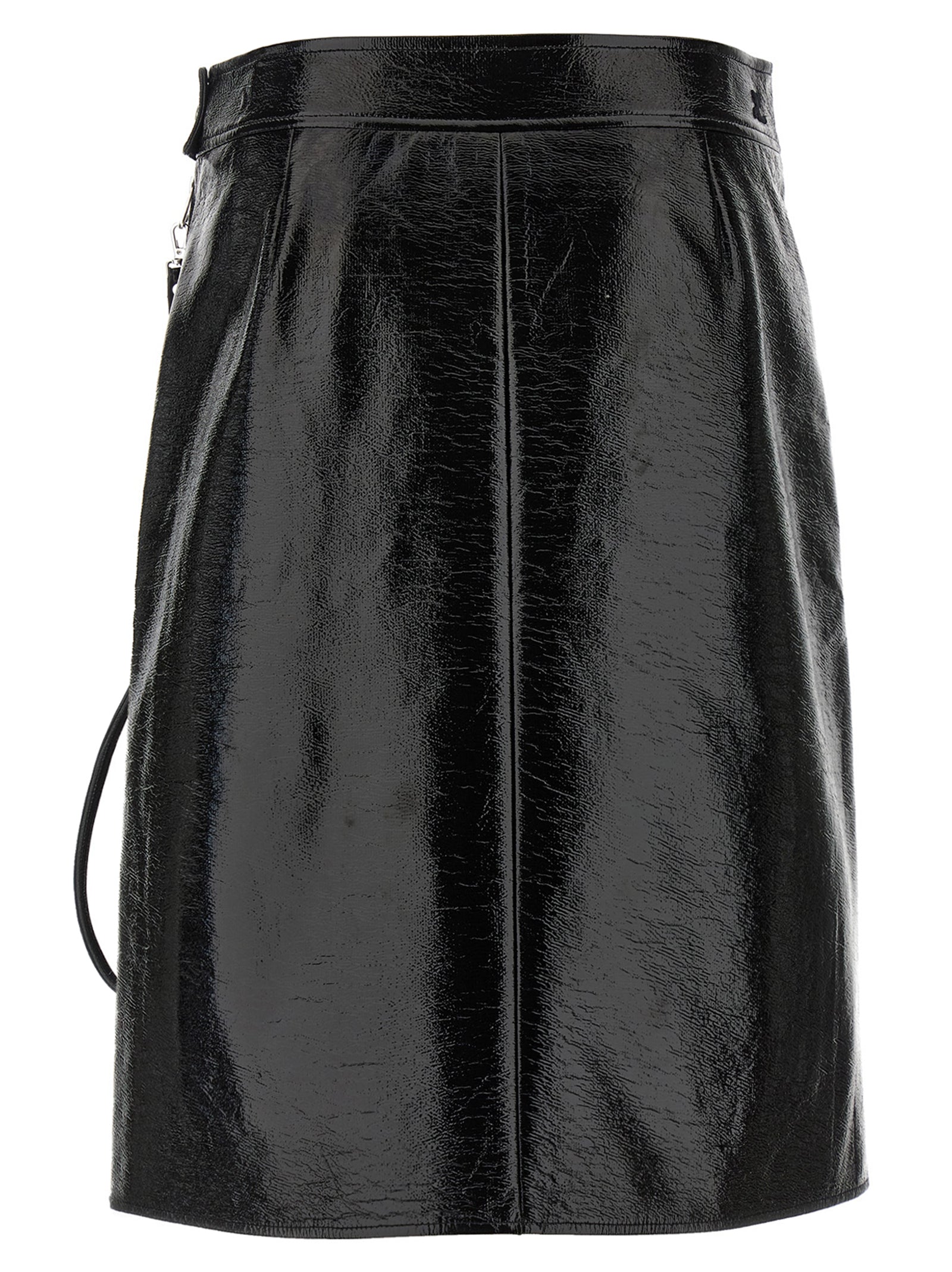 COURREGES - COURREGES - ’Zipped Vinyl’ skirt - Women’s Bottoms