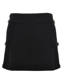 COURREGES - COURREGES - ’Multi Sangle Wool Mini’ skirt - Women’s Clothing