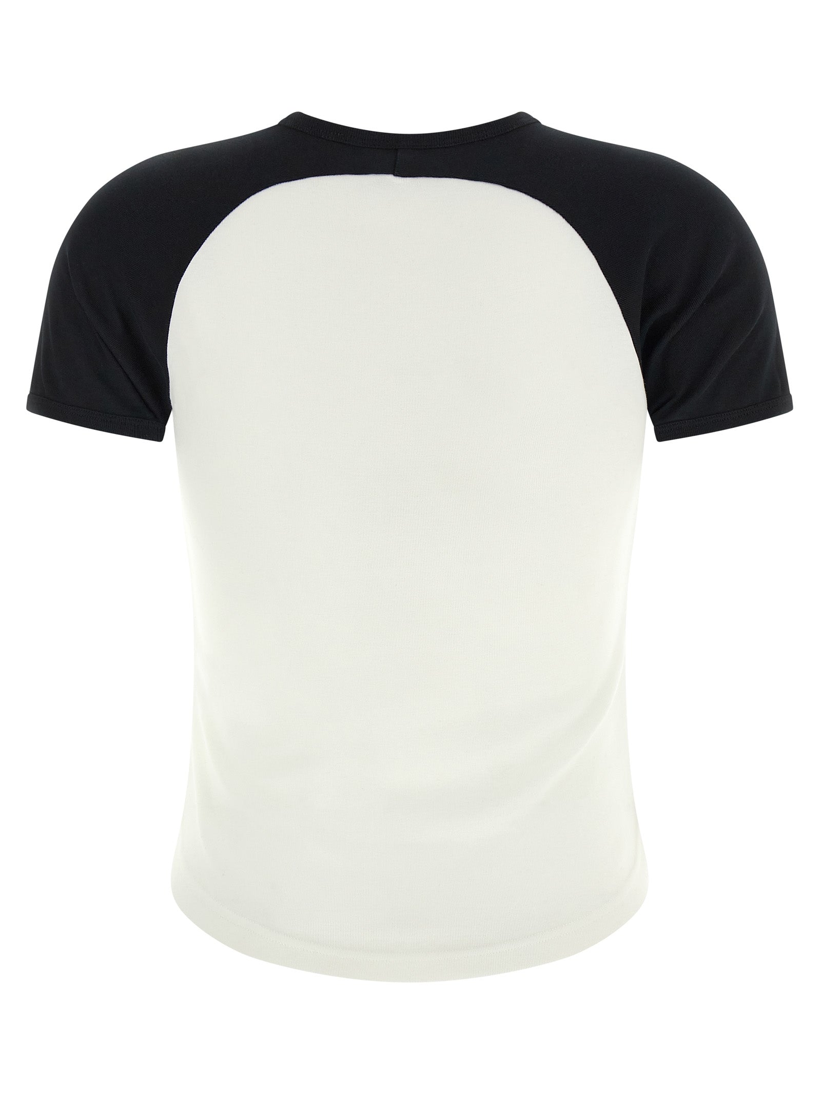 COURREGES - COURREGES - ’Circle Contrast’ T-shirt - Women’s Tops