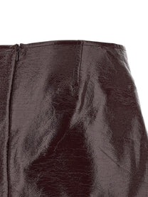 COURREGES - COURREGES - ’Fold Vinyl Mini’ skirt - Women’s Clothing