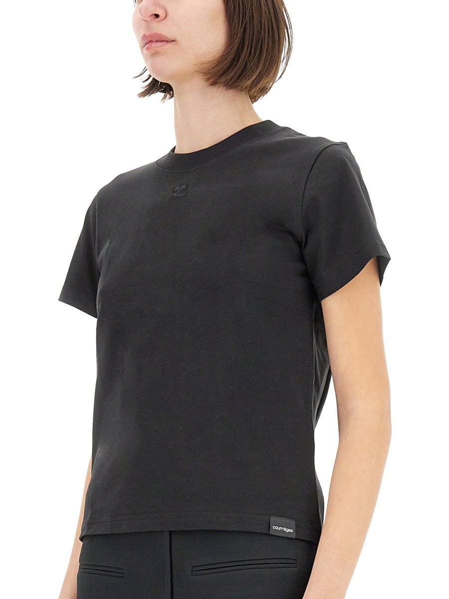 COURREGES - Cotton T Shirt - Women’s Tops