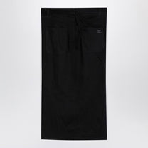 Courreges - Courreges Courrèges Black midi skirt with draping - Skirts