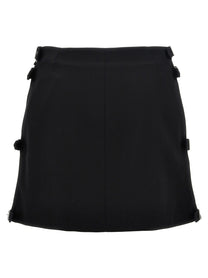 COURREGES - COURREGES - ’Multi Sangle Wool Mini’ skirt - Women’s Clothing