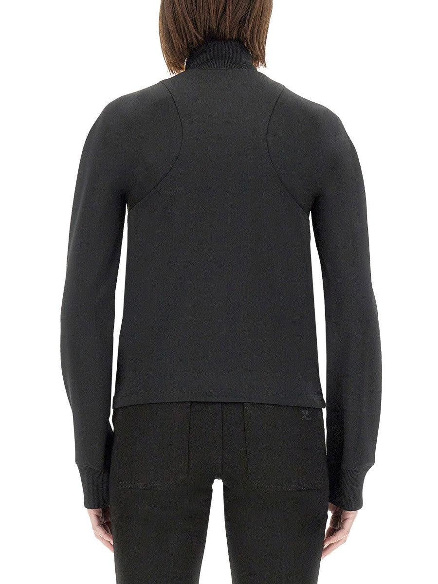 COURREGES - Courreges Interlock Scuba Jacket - Woman-&gt;Clothing-&gt;Jackets