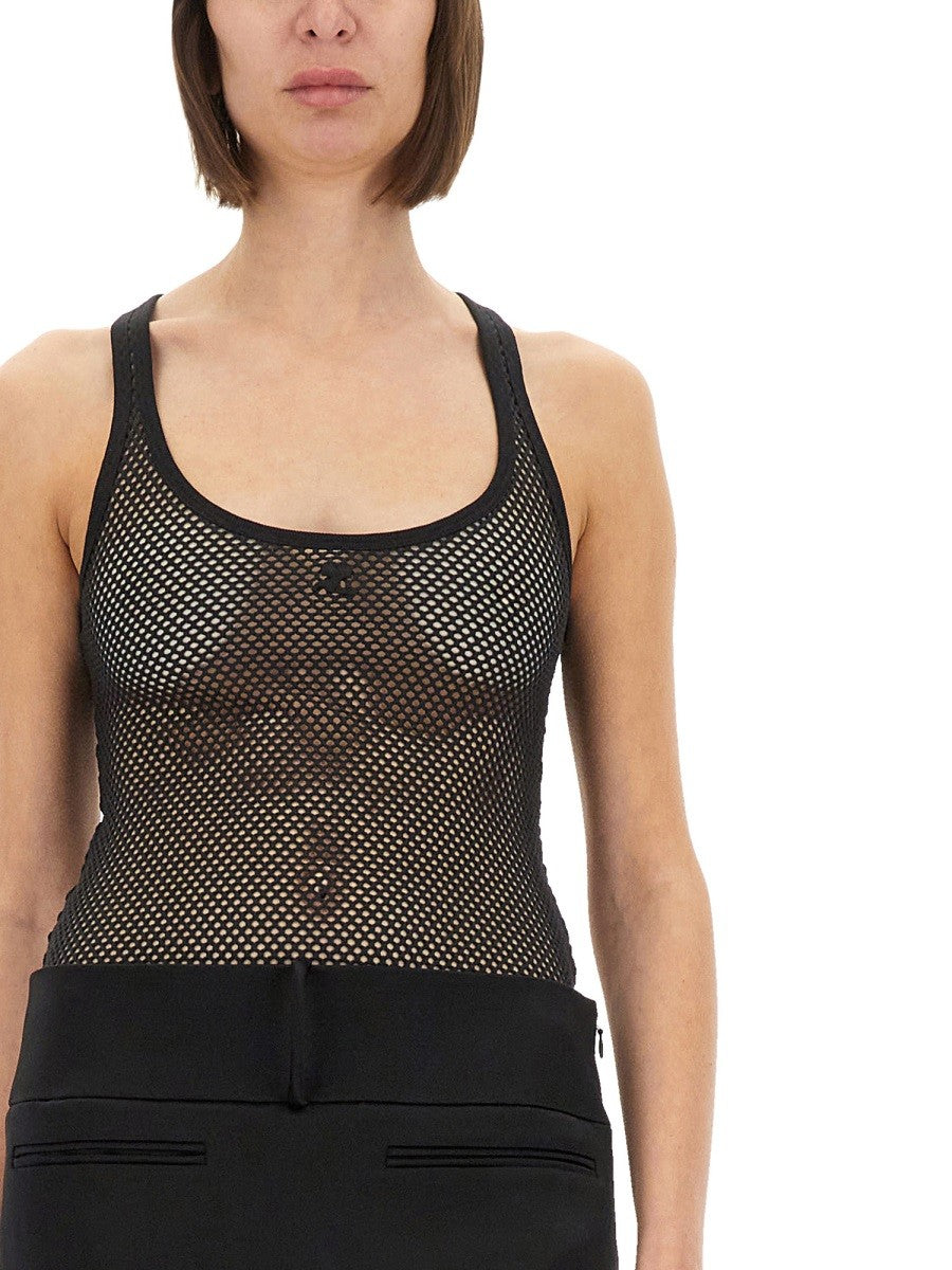 COURREGES - Courreges Mesh Tank Top - Women’s Tops