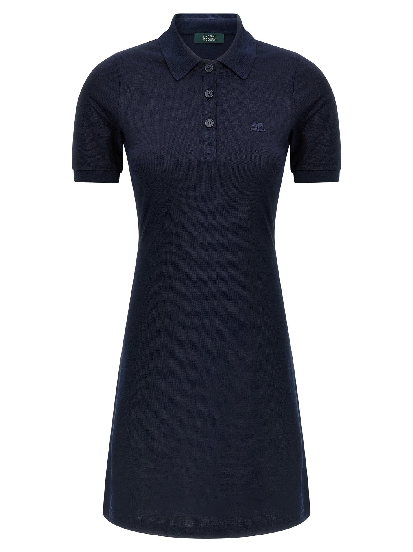 COURREGES - COURREGES - Piqué polo dress - Women’s Clothing