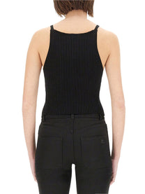 COURREGES - Courreges Ribbed Tank Top - Woman-&gt;Clothing-&gt;Tops