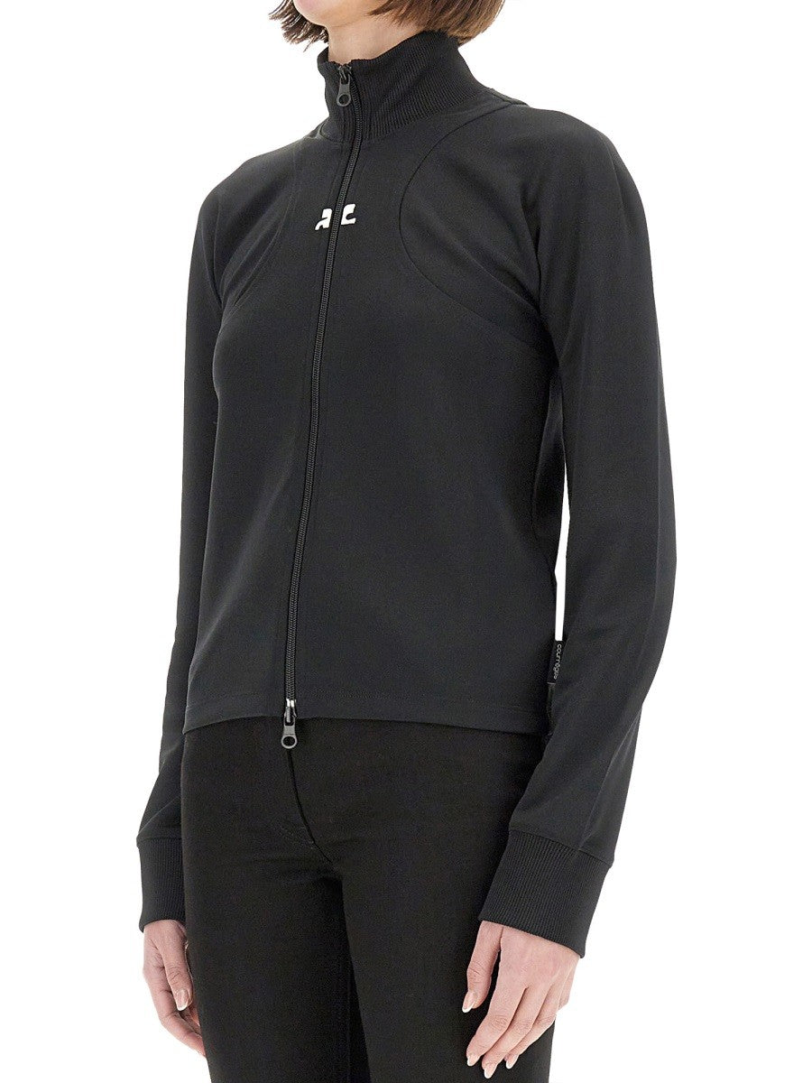 COURREGES - Courreges Interlock Scuba Jacket - Woman-&gt;Clothing-&gt;Jackets