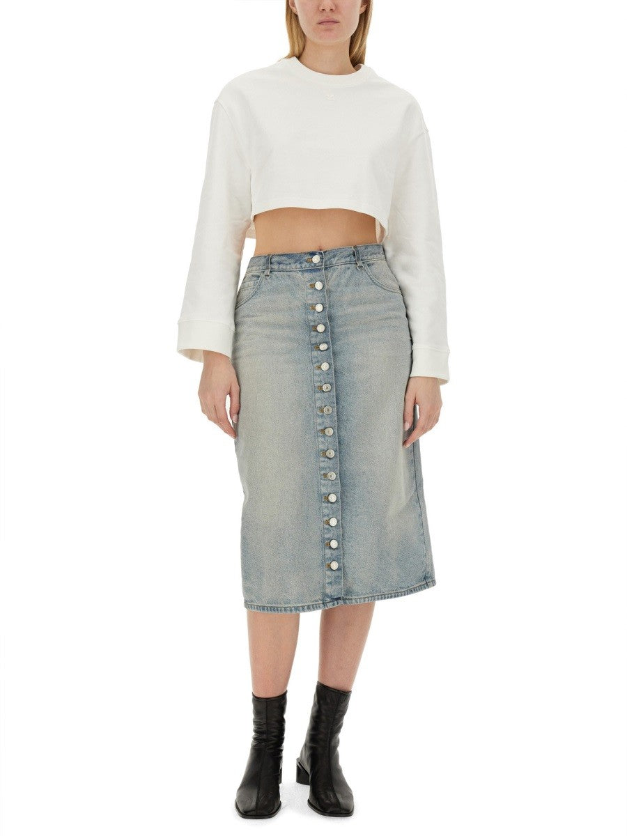 COURREGES - Courreges Cropped Sweatshirt - Women’s Sweatshirts