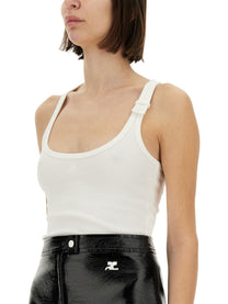 COURREGES - Courreges Tank Top - Woman-&gt;Clothing-&gt;Tops