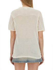 COURREGES - Courreges T Shirt With Logo - Women’s Tops