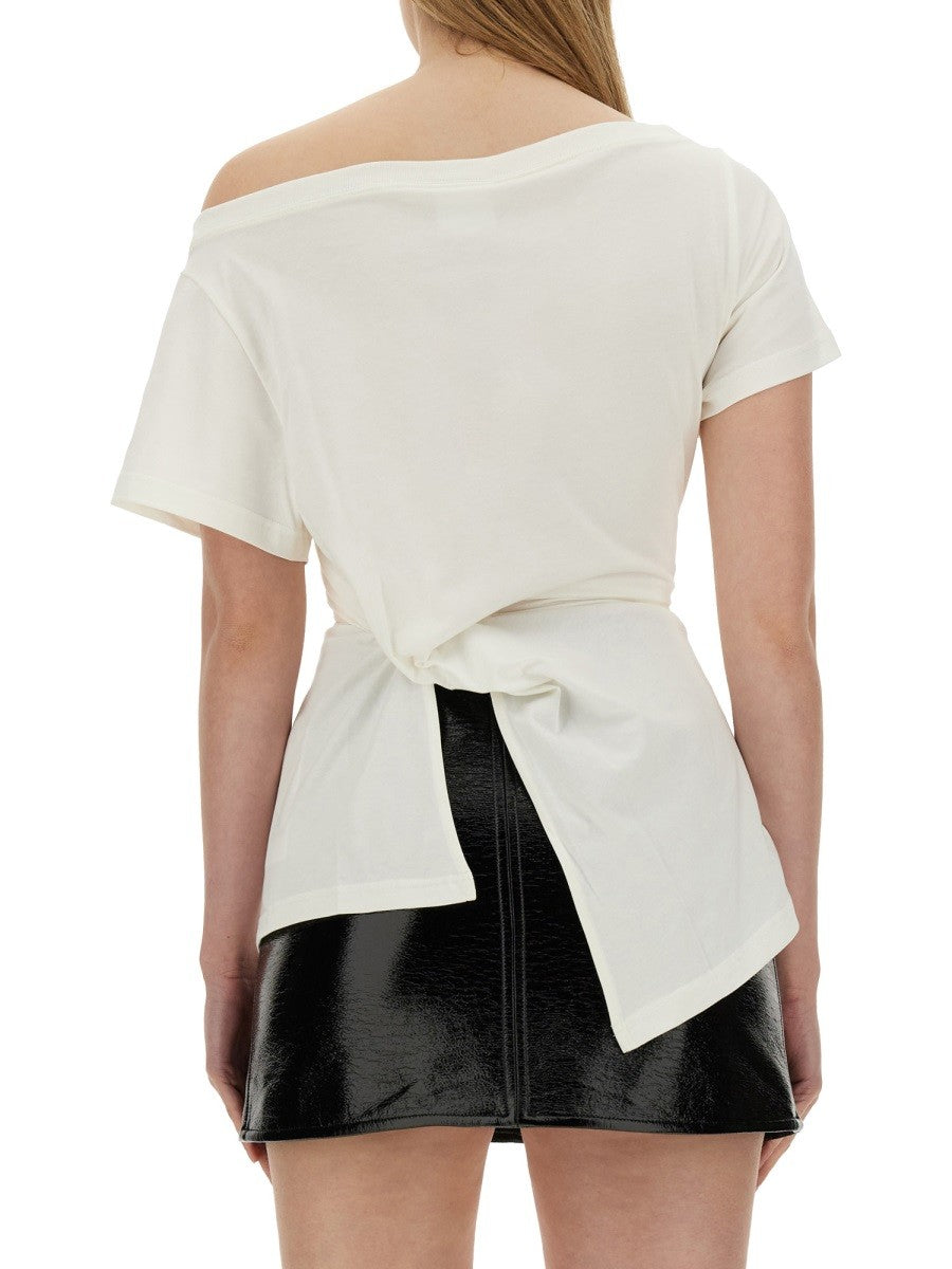 COURREGES - Courreges Boat Neck T Shirt - Women’s Tops