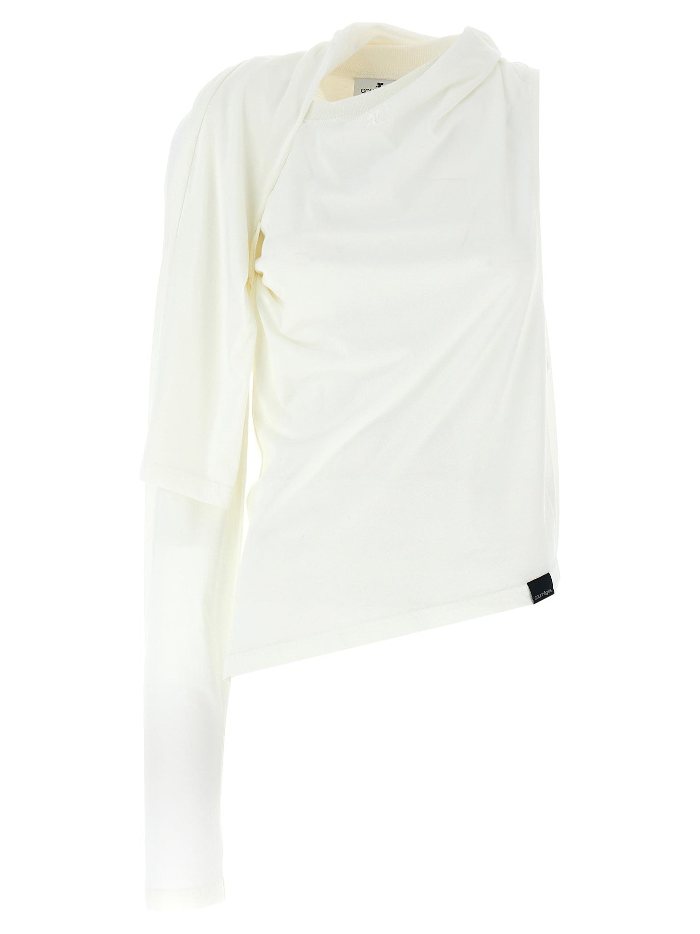 COURREGES - COURREGES - ’Asymetrique Off The Shoulder’ T-shirt - Women’s Tops