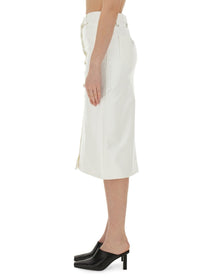 COURREGES - Courreges Skirt With Buttons - Women’s Clothing