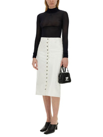 COURREGES - Courreges Skirt With Buttons - Women’s Clothing